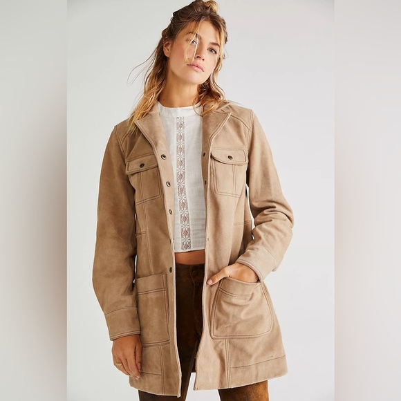 Free People Jackets & Blazers - Free People X Understated Leather Lainie Suede Jacket